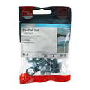 Hex Nut DIN 934 - BZP M10 - 20 PCS (TIMpac 20 PCS - TIMpac 10HNUTZP, TIMCO, HEX, FULL, NUTS, DIN934, SILVER, M10A, TRADITIONAL, NUT, USED, BOLTING, FASTENING, APPLICATIONS, ZINC, PLATED, FOR, INTERNAL, USE, 20