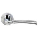 Indiana Handles  33RSCPC,  INDIANA,  LEVER, ROSE. PART,  STATUS,  RANGE, ATLANTIC, UK. FINISH, DUAL, CHROME. MANUFACTURED, ZINC, FINISHED, A, HIGH, STANDARD. ROSE, 51MM, DIA, X, 10MM, SPRUNG. SCREW