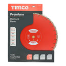 Prem Diamond Blade Turbo Seg 450 x 25.4 - 1 EA - Box GPPL450254, TIMCO, PREMIUM, DIAMOND, BLADE, SEGMENTED, 450, X, 25.4A, PREMIUM, QUALITY, DIAMOND, BLADE, MANUFACTURED, GIVE, PROFESSIONAL, LONG, LASTING, RESULTS, USES, HIGH
