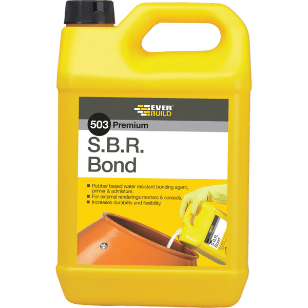 503 S.B.R.BOND -  - 25L  SBRB25, 503, S.B.R, BOND, 200LTR, SBR, BOND, LATEX, BASED, WATER, RESISTANT, BONDING, AGENT, ADMIXTURE, USE, AREAS, SUBJECT, HUMIDITY, DAMPNESS, AND, CONTINUOUS