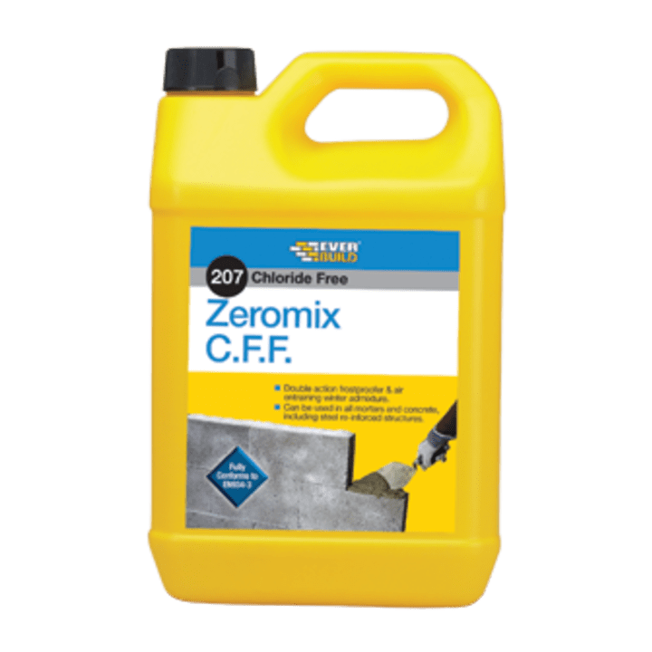 207 ZEROMIX C.F.F. -  - 5L  ZERO5, 207, ZEROMIX, C.F.F, 25LTR, EVERBUILD, ZEROMIX, CFF, AIR, ENTRAINING, CHLORIDE, FREE, LIQUID, ADMIXTURE, MORTAR, CONCRETE, ALSO, ACTS, ACCELERATOR, FOR, WORK