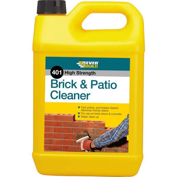 401 BRICK & PATIO CLEANER -  - 5L ACID) BC5L, CEMSTRIP, 1LTR, CEMSTRIP, NEW, TYPE, CEMENT, CONCRETE, MORTAR, STAIN, REMOVER, PROVIDES, A, ENVIRONMENTALLYFRIENDLY, AND, SAFER, ALTERNATIVE, CONVENTIONAL, HYDROCHLORIC