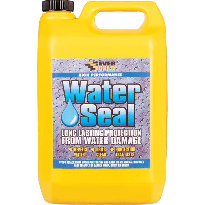 402 WATER SEAL -  - 5L  WAT5, 402, WATERSEAL, 25LTR, EVERBUILD, WATERSEAL, HIGH, PERFORMANCE, TRANSPARENT, WATER, REPELLENT, SPECIALLY, FORMULATED, PREVENT, WATER, PENETRATION, MINERAL, SUBSTRATES