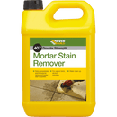 407 MORTAR STAIN REMOVER -  - 5L  MORSTAIN5, 407, MORTAR, STAIN, REMOVER, 25LTR, EVERBUILD, MORTAR, STAIN, REMOVER, HIGHLY, CONCENTRATED, FAST, ACTING, ACID, BASED, FORMULA, DISSOLVES, MORTAR, CEMENT, STAINS,