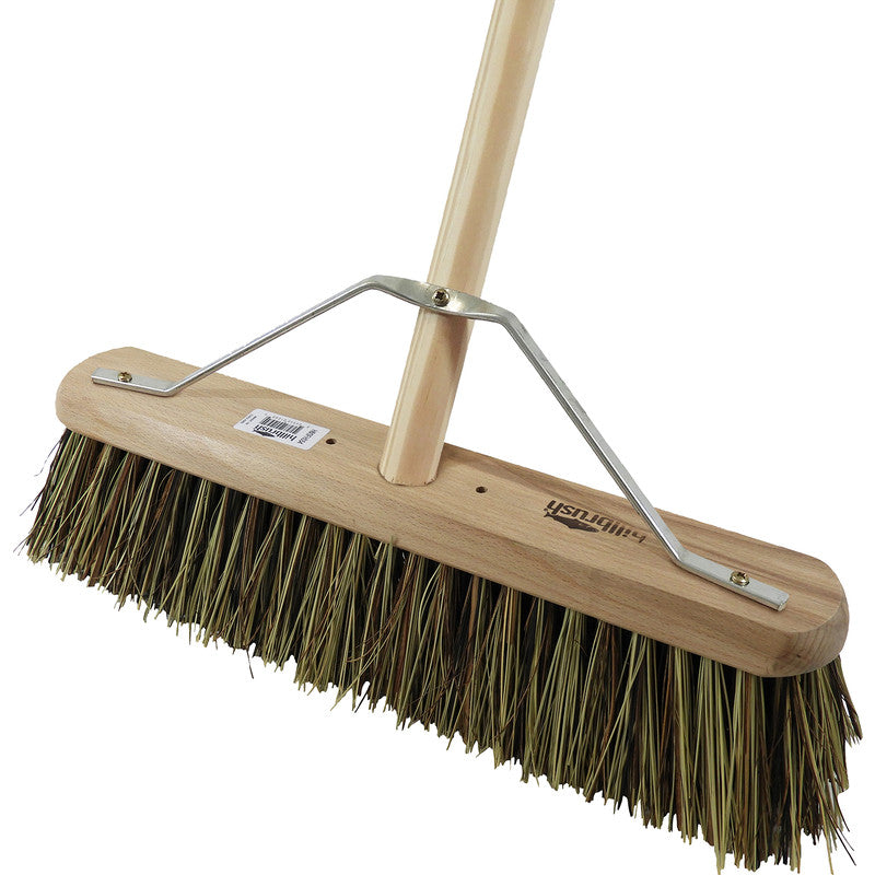 12" Soft Cream Broom (3014+10003)  3014, 12"