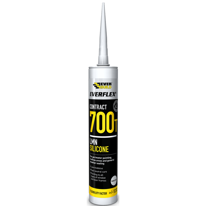 SILICONE 700T WHITE - White - 300ML  700TWE, SILICONE, 700T, C3, BLACKEVERFLEX, SILICONE, 700, COST, EFFECTIVE, LOW, MODULUS, NEUTRAL, OXIME, CURE, RTV, SILICONE, SEALANT, ADHERES, A, WIDE, RANGE