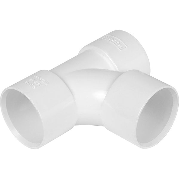 92.5ø SWEPT TEE 40MM WHITE BRIGHT  PWST40WB, 92.5