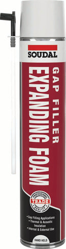 750mL Hand Held Expanding Foam B3 Tr.UK  116744, TRADE, EXPANDING, FOAM, 750MLMOISTURE, CURING, SELFEXPANDING, POLYURETHANE, FOAM, GENERAL, PURPOSE, GAP, FILLING, ADHERES, ALL, COMMON, BUILDING, MATERIALS, RESISTANT