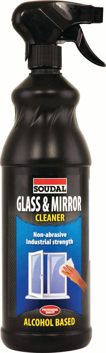 1L Glass Cleaner  , 1l, glass, cleaner, alcohol, based, cleaner, cleaning, of, different, types, of, glass, mirrors, fast, drying, non-smear, formular, foil, safe., soudal, -cleaners-sprays-and-primers, -, cleaners, -,