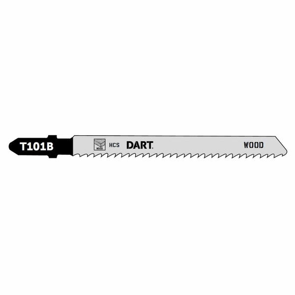 DART T101B Wood Cutting Jigsaw Blade - Pk  DJB11, DART, T101B, WOOD, CUTTING, JIGSAW, BLADE, PK, 5PER, 5PRECISION, MADE, JIGSAW, BLADES, SUITABLE, CUTTING, WOOD, 30MM, PLASTICS, FINER