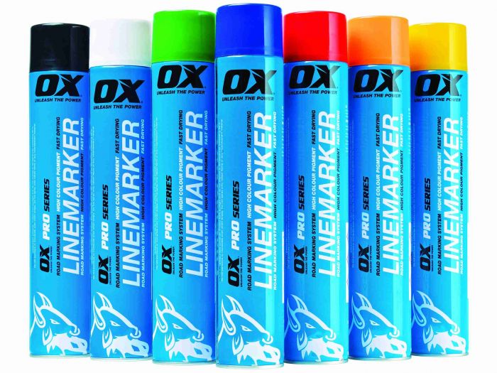 OX 750ML Permanent Line Marker Spray, Blac Black T022607, OX