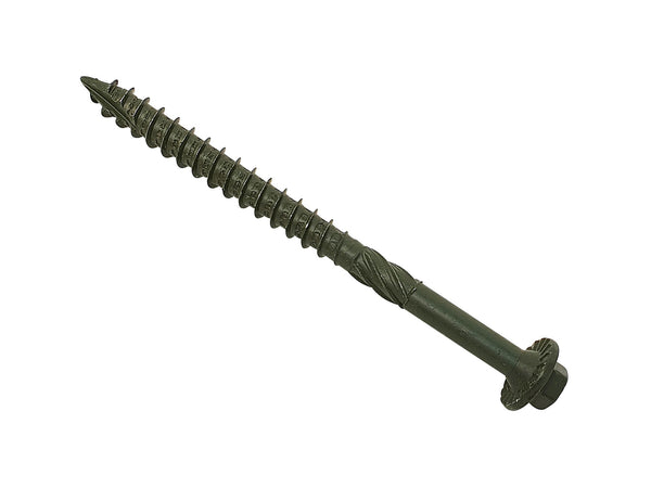 6.3 x 65mm Timber Fixing Green  SPETF65G, SPECTRE, ADVANCED, TIMBER, FIXING, SCREWS, BOX, 50, 6.3, X, 65MM, ADVANCED, TIMBER, FIXING, SCREW, HEAD, 8MM, HEX, FLANGE, SPECIFICALLY