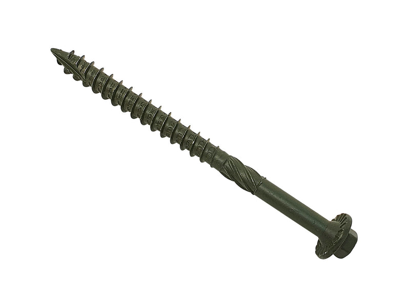 6.3 x 100mm Timber Fixing Green  SPETF100G, SPECTRE, ADVANCED, TIMBER, FIXING, SCREWS, BOX, 50, 6.3, X, 100MM, ADVANCED, TIMBER, FIXING, SCREW, HEAD, 8MM, HEX, FLANGE, SPECIFICALLY