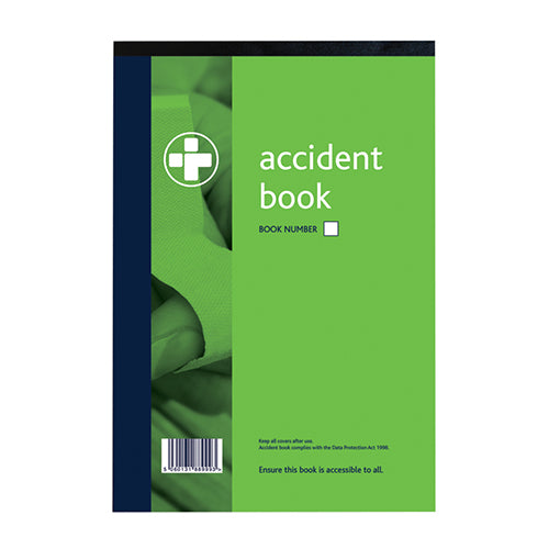 Accident Book A4 - 5 PCS (Pack) 5 PCS - Pack MED999, TIMCO, ACCIDENT, BOOKS, A4A, MANDATORY, REQUIREMENT, WORKPLACE, DATA, PROTECTION, COMPLIANT, ACCIDENT, BOOKS, CLEAR, INSTRUCTIONS, USE, GUIDANCE, FOR, RECORD, KEEPING