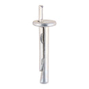 Ceiling Anchor - BZP 6.0 x 40 - 100 PCS (B 100 PCS - Box 0640CAM, TIMCO, CEILING, ANCHORS, SILVER, 6.0, X, 40A, RAPID, LIGHT, DUTY, HAMMERSET, ANCHOR, ATTACHING, SHEET, METAL, PLASTIC, WOOD, CONCRETE, OR, MASONRY.