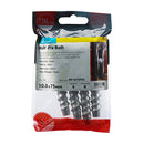 Multi-Fix Bolt Hex Head 10.0 x 75 - 4 PCS 4 PCS - TIMpac MF1075PRE, TIMCO, MULTIFIX, BOLTS, HEX, HEAD, EXTERIOR, SILVER, 10.0, X, 75THIS, STRESS, FREE, NONEXPANSION, FIXING, NEW, SOLUTION, HEAVY, DUTY, ANCHORING, CONCRETE,