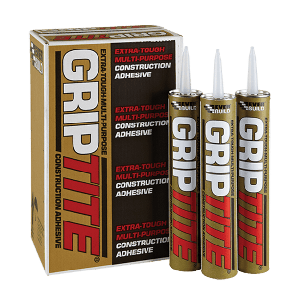 GRIPTITE ADHESIVE -  - 310ML  GRIPTITEC3, GRIPTITE, ADHESIVE, 350ML, GREENY, BROWNEVERBUILD, GRIPTITE, READY, USE, GAP, FILLING, PANEL, ADHESIVE, BASED, A, HIGH, BOND, STRENGTH, SYNTHETIC, RUBBERRESIN, MIX