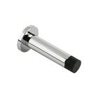 Projection Door Stop S/Chrome 70mm - 1 EA  200888, TIMCO, PROJECTION, DOOR, STOP, SATIN, CHROME, 70MMTHIS, DOOR, STOP, FITTED, WALL, SKIRTING, BOARD, WILL, PREVENT, DAMAGE, HANDLES, HITTING, WALL, THE