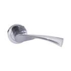 STATUS Colorado Lever on Round Rose - Sati Satin Chrome S34RSC, ATLANTIC