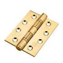 102x76x3mm EBP Ball Bearing Hinge Grade 13 Grade 13 (Pair) - BRASS 14882, 4"