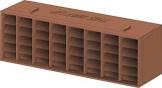 COMBINATION AIRBRICK 9INCH X 3INCH BROWN  ETEV/AB/BROWN, COMBINATION