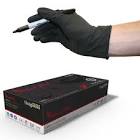 Black Latex Wrinkle Glove 10 Red Liner RTG422 BLACKGLOV, BLACK