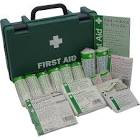 10 Man First Aid Kit  10MAN1STAID, FIRST, AID, KIT, 10, MAN MEETING, GUIDANCE, PROVIDED, HEALTH, SAFETY, EXECUTIVE, KIT, SUITABLE, 10, EMPLOYEES, STANDARD, HAZARD, CONDITIONS ,   CONTENTS  2, EYE, PAD, DRESSINGS 6