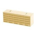 9x3" Plastic Airbrick - BUFF  1201ABBU, 9X3"