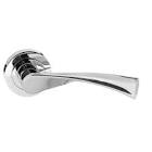 STATUS Colorado Lever on Round Rose - Poli Polished Chrome S34RPC, STATUS