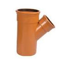 45ø DS BRANCH 160MM U/GROUND TERRACOTTA M/  SPUT0077M, 45