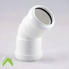 45ø OBTUSE BEND 40MM WHITE BRIGHT  PWE4540WB, 45