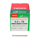 C2 Strong-Fix Industry Pack 5.0 x 70 - 100  50070C2IND, TIMCO, C2, STRONGFIX, MULTIPURPOSE, PREMIUM, COUNTERSUNK, GOLD, WOODSCREWS, 5.0, X, 70A, PREMIUM, MULTIMATERIAL, SCREW, C2, TWINCUT, TECHNOLOGY, DUAL, ANGLE, FULL