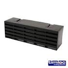 9x3" Plastic Airbrick - BLACK  1201ABBL, 9X3"