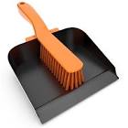 Strong Metal Dustpan and Soft PVC Brush  102822, STRONG