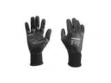 Warrior Black FULL COATED Nitrile Glove Size 9 0111WBNFC-9, WARRIOR