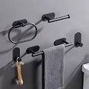 SAA Alderney Black End Lever Bathroom/Priv Bathroom Set 32010, 31177