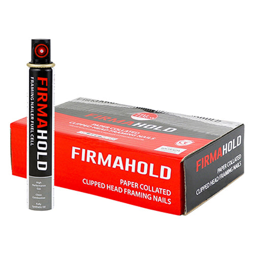 FirmaHold Nail & Gas RG S/S 2.8 x 50/1CFC 1100 PCS - Box CSSR50G, TIMCO, FIRMAHOLD, COLLATED, CLIPPED, HEAD, RING, SHANK, A2, STAINLESS, STEEL, NAILS, , FUEL, CELLS, 2.8, X, 501CFCFOR, USE, STRUCTURAL