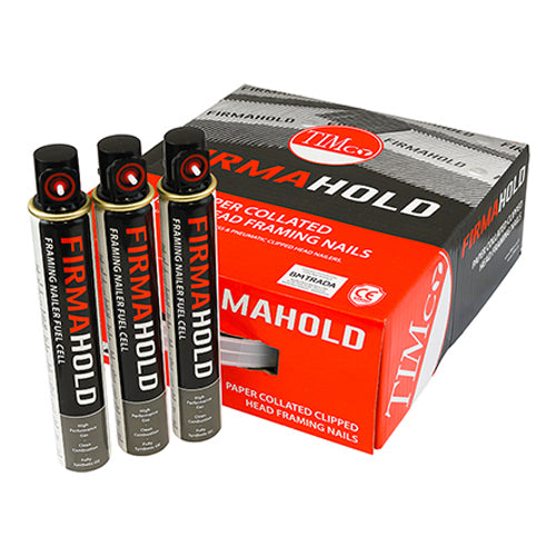FirmaHold Nail & Gas RG HDGV 2.8 x 63/3CFC 3300 PCS - Box CHDT63G, TIMCO, FIRMAHOLD, COLLATED, CLIPPED, HEAD, RING, SHANK, HOT, DIPPED, GALVANISED, NAILS, , FUEL, CELLS, 2.8, X, 633CFCFOR, USE, STRUCTURAL