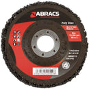 115mm ABRACS POLY DISC - BLACK  ABPOLY115, 115MM