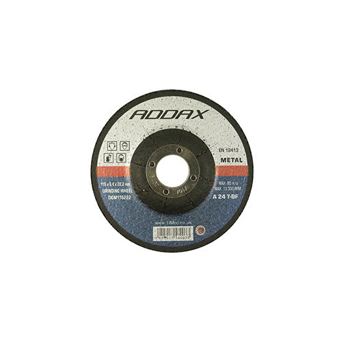 Metal Grinding Discs 115 x 22.2 x 6.4 - 25 25 PCS - Box DGM115222, TIMCO, BABRASIVE, DEPRESSED, METAL, 115, X, 22.2, X, 6.4USED, GRINDING, VARIOUS, TYPES, METALS, 25, PIECES, BOX, MANUFACTURED, EUROPEAN, STANDARD