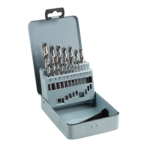 HSS-G Bit Set 1-10mm M2 19pcs - 1 EA (Case 1 EA - Case HSSG19DS, TIMCO, GROUND, JOBBER, DRILLS, SET, HSS, 19PCSMANUFACTURED, HIGH, GRADE, M2, TOOL, STEEL, DURABLE, ENGINEERING, QUALITY, DRILL, WILL, GIVE, A, CONSISTENT