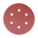Orbital Sanding Discs P80 150mm - 5 PCS (P 5 PCS - Pack 231080, TIMCO, RANDOM, ORBITAL, SANDING, DISCS, 80, GRIT, RED, 150MMHIGH, QUALITY, ALUMINIUM, OXIDE, ABRASIVE, HIGH, STRENGTH, HEAT, WEAR, RESISTANT, BACK, PAPER