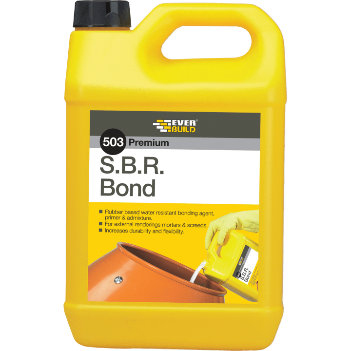 503 S.B.R.BOND -  - 25L  SBRB25, 503, S.B.R, BOND, 200LTR, SBR, BOND, LATEX, BASED, WATER, RESISTANT, BONDING, AGENT, ADMIXTURE, USE, AREAS, SUBJECT, HUMIDITY, DAMPNESS, AND, CONTINUOUS