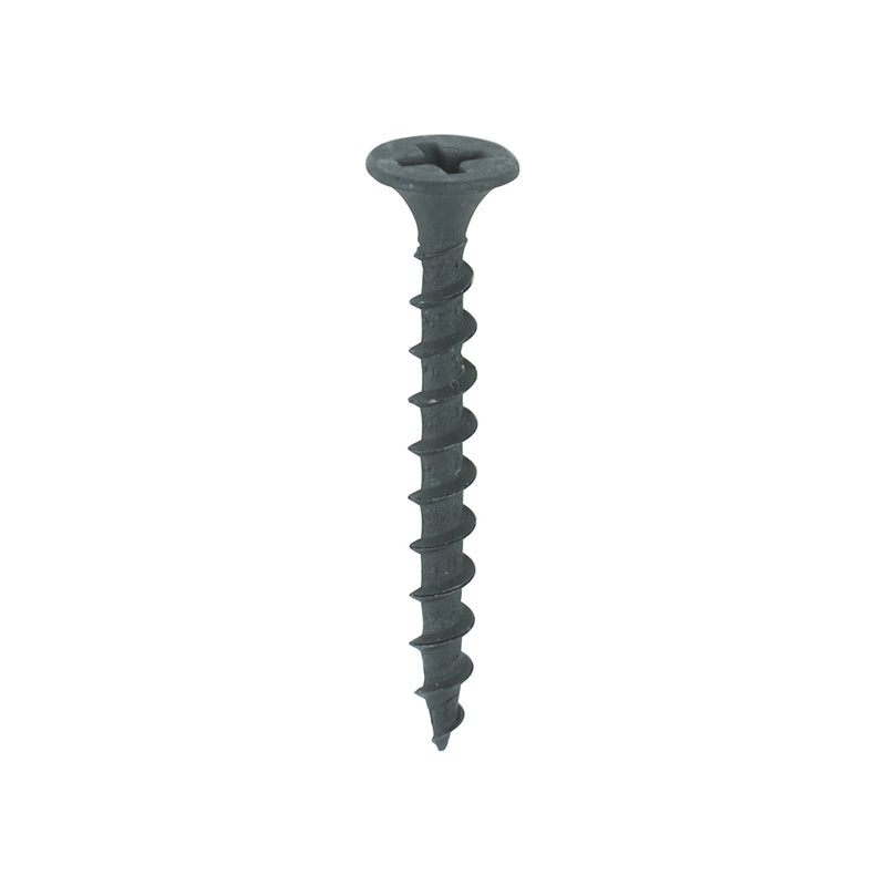 Drywall Screw PH2 Coarse Black 3.5 x 35 - 1000 PCS - Box 00035DRYC, TIMCO, DRYWALL, COARSE, THREAD, BUGLE, HEAD, BLACK, SCREWS, 3.5, X, 35USED, SECURE, PLASTERBOARD, TO, TIMBER, STUD, WORK, 1000, PIECES
