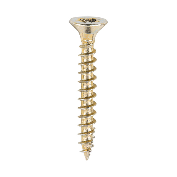 Classic Screw PZ2 CSK ZYP 4.0 x 30 - 200 P 200 PCS - Box 40030CLAF, TIMCO, CLASSIC, MULTIPURPOSE, COUNTERSUNK, GOLD, WOODSCREWS, 4.0, X, 30SPECIFICALLY, DESIGNED, MULTIPURPOSE, PRODUCT, 25, , , SHARP, POINT, SPECIAL