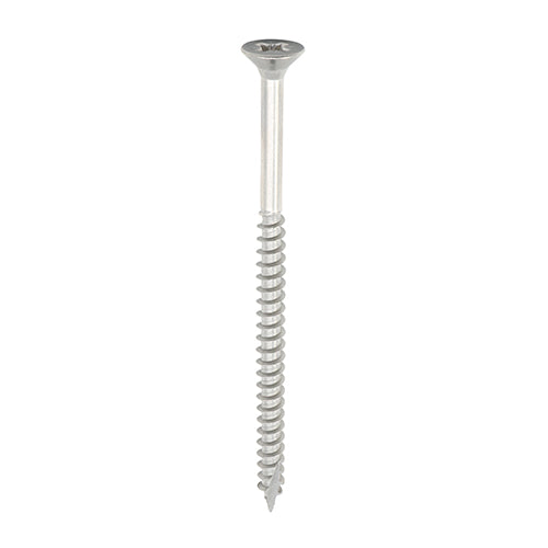 Classic Screw PZ2 CSK - A2 S/S 5.0 x 100 - 4 PCS - TIMpac 50100CHSSP, TIMCO, CLASSIC, MULTIPURPOSE, COUNTERSUNK, A2, STAINLESS, STEEL, WOODCREWS, 5.0, X, 100ALL, SUPERIOR, PERFORMANCE, CLASSIC, MULTIPURPOSE, SCREW, MANUFACTURED, A2, STAINLESS