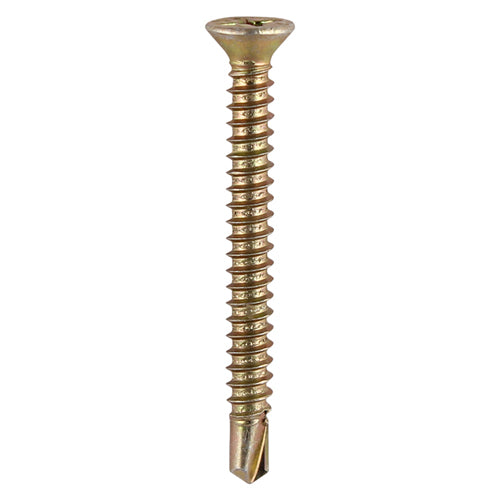 S/Drill PVC Screw RIB CSK -ZYP 3.9 x 16 - 1000 PCS - Box 121Y, TIMCO, WINDOW, FABRICATION, SCREWS, COUNTERSUNK, RIBS, PH, SELFTAPPING, SELFDRILLING, POINT, YELLOW, 3.9, X, 16MULTIPLE, USES, FITTING, VARIETY, HARDWARE, FRAMES, A