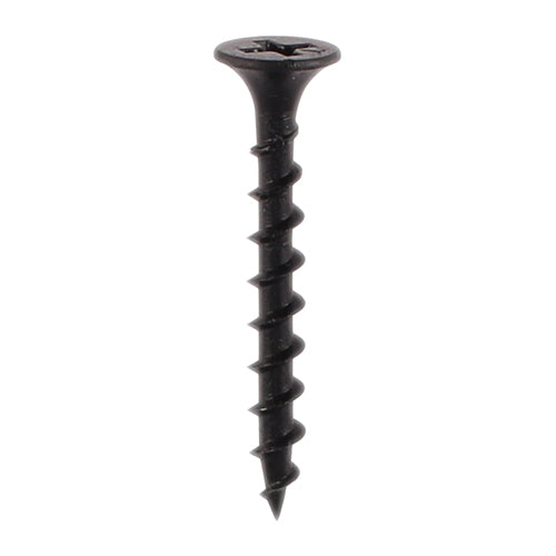 Drywall Screw PH2 Coarse Black 3.5 x 55 - 500 PCS - Box 00055DRYC, TIMCO, DRYWALL, COARSE, THREAD, BUGLE, HEAD, BLACK, SCREWS, 3.5, X, 55USED, SECURE, PLASTERBOARD, TO, TIMBER, STUD, WORK, 500, PIECES, BOX