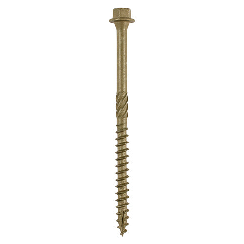Timber Frame Screw HEX Green 6.7 x 100 - 5 50 PCS - Box 100IN, TIMCO, TIMBER, SCREWS, HEX, FLANGE, HEAD, EXTERIOR, GREEN, 6.7, X, 100DESIGNED, ALTERNATIVE, TRADITIONAL, COACH, SCREW, MAINLY, USED, TIMBER, TO, TIMBER