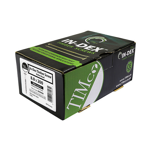 Timber Frame Screw WAFER Green 6.7 x 175 - 50 PCS - Box 175INW, TIMCO, WAFER, HEAD, EXTERIOR, GREEN, TIMBER, SCREWS, , 6.7, X, 175DESIGNED, ALTERNATIVE, TRADITIONAL, COACH, SCREW, MAINLY, USED, TIMBER, TO, TIMBER